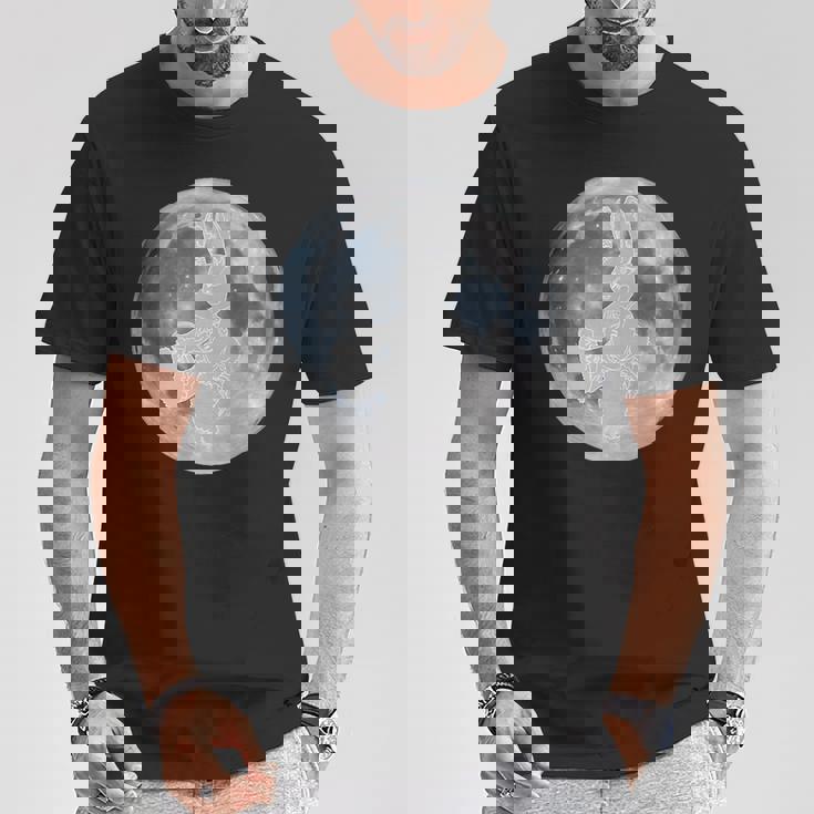 うさぎ星人 On The Moon Tシャツ 面白い贈り物