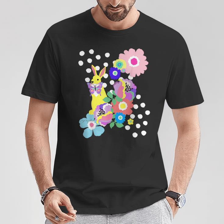 うさぎ花 Tシャツ 面白い贈り物