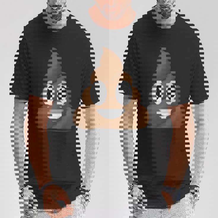 うんちパイル 笑顔 ハッピー うんちパイル うんちの渦 かわいい おもしろい 長袖tシャツ Tシャツ 面白い贈り物