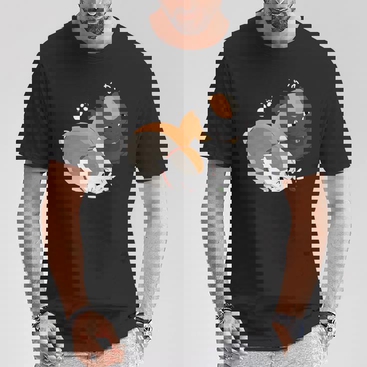 おもしろ猫ニャンコ先生 長袖tシャツ Tシャツ 面白い贈り物