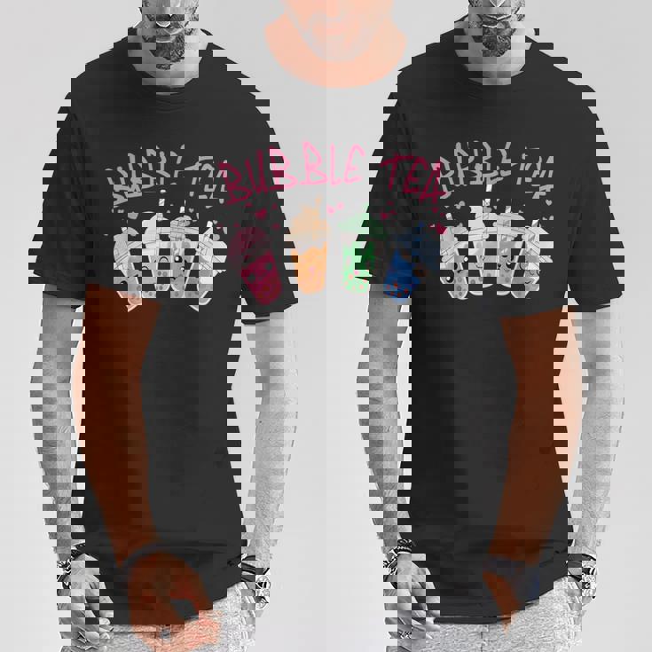 かわいいシャボン玉 ティーカップ 愛らしい集合 シャボン玉 Tシャツ 面白い贈り物