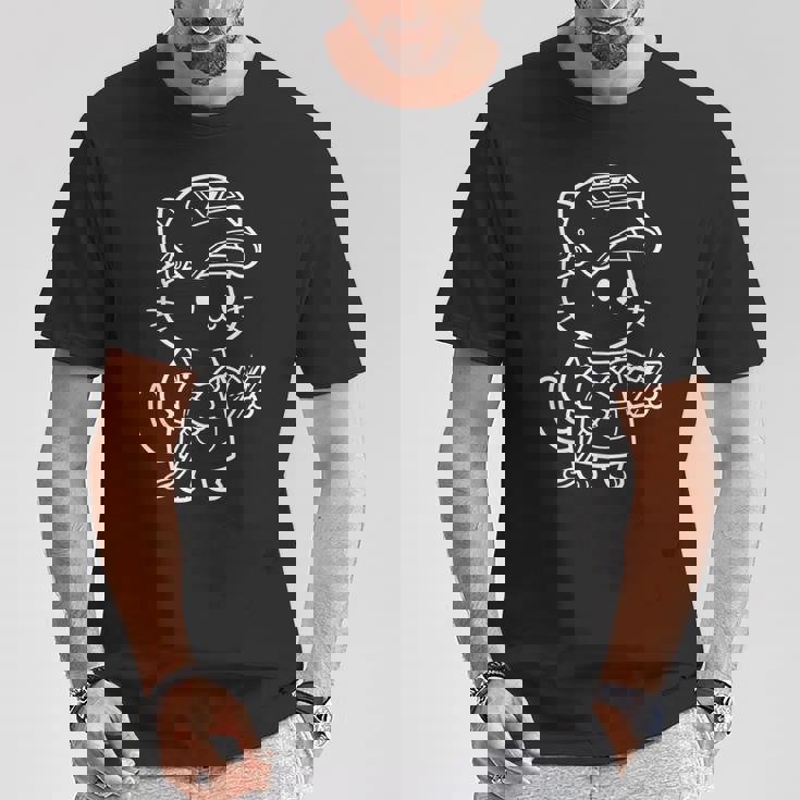 かわいい猫の溶接工 Tシャツ 面白い贈り物