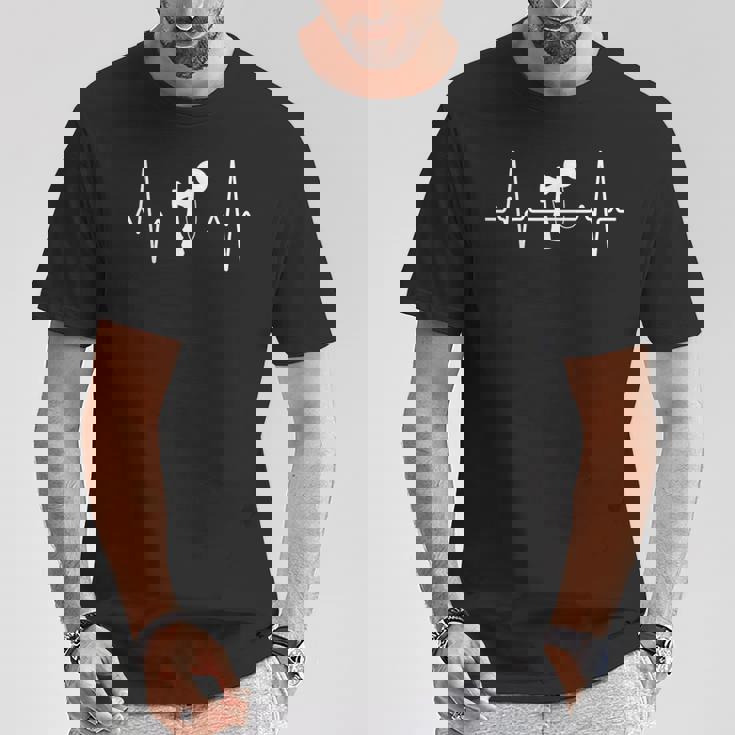 けん玉 心臓の鼓動 Tシャツ 面白い贈り物