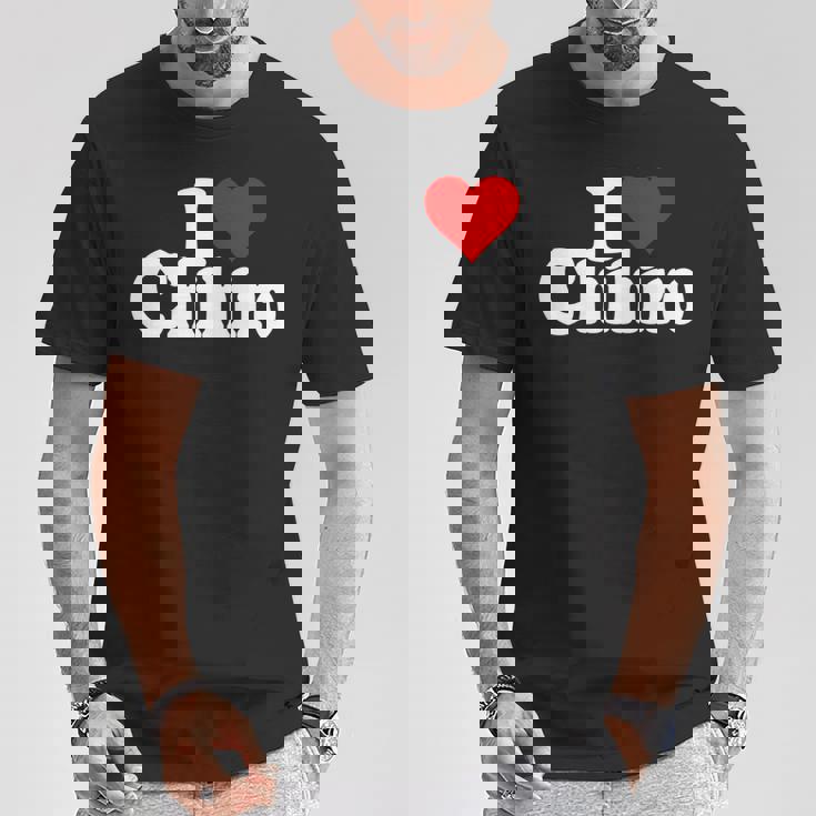 にハートのちひろの名前が大好き 長袖tシャツ Tシャツ 面白い贈り物