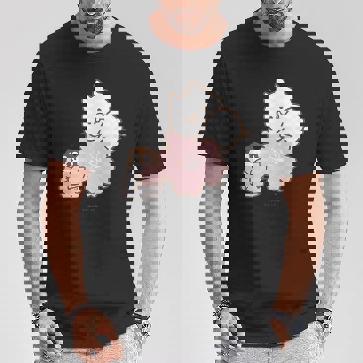 ねこぺん日和 桜 Tシャツ 面白い贈り物