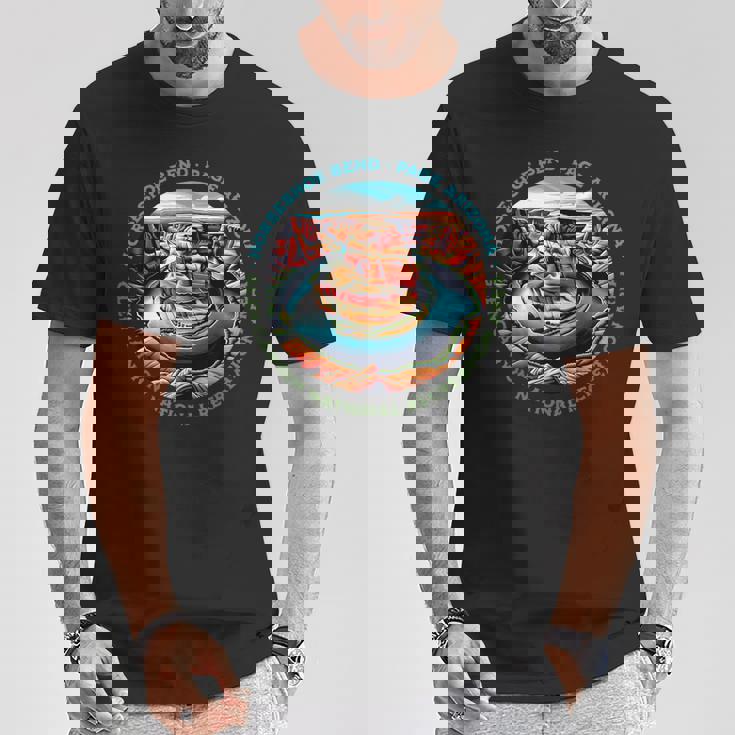 アイコニックな蹄鉄ベンド ハイキング グレンキャニオンページ アリゾナ Tシャツ 面白い贈り物