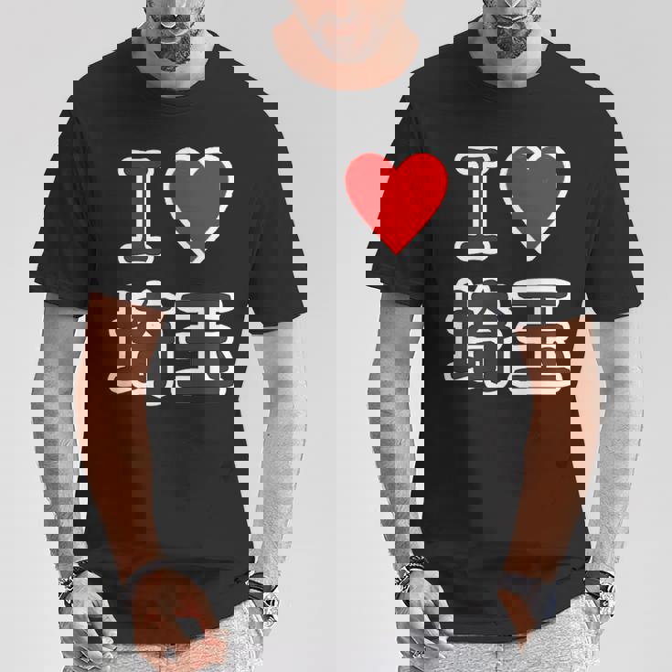 アイラブ・埼玉（I Love ハート）【47都道府県】Jimo-T ジモティ 地元愛 お土産 旅行 メッセージ・面白 Tシャツ 面白い贈り物