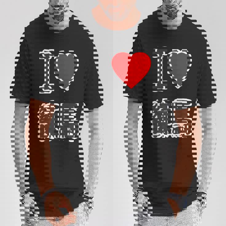 アイラブ・練馬（I Love ハート）練馬区 ビッグ 大きな文字【23区】ジモtティ 地元愛 面白い Tシャツ 面白い贈り物