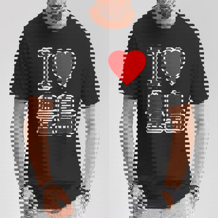 アイラブ・豊島（I Love ハート）豊島区 ビッグ 大きな文字【23区・東京都】ジモtティ 地元愛 面白い Tシャツ 面白い贈り物