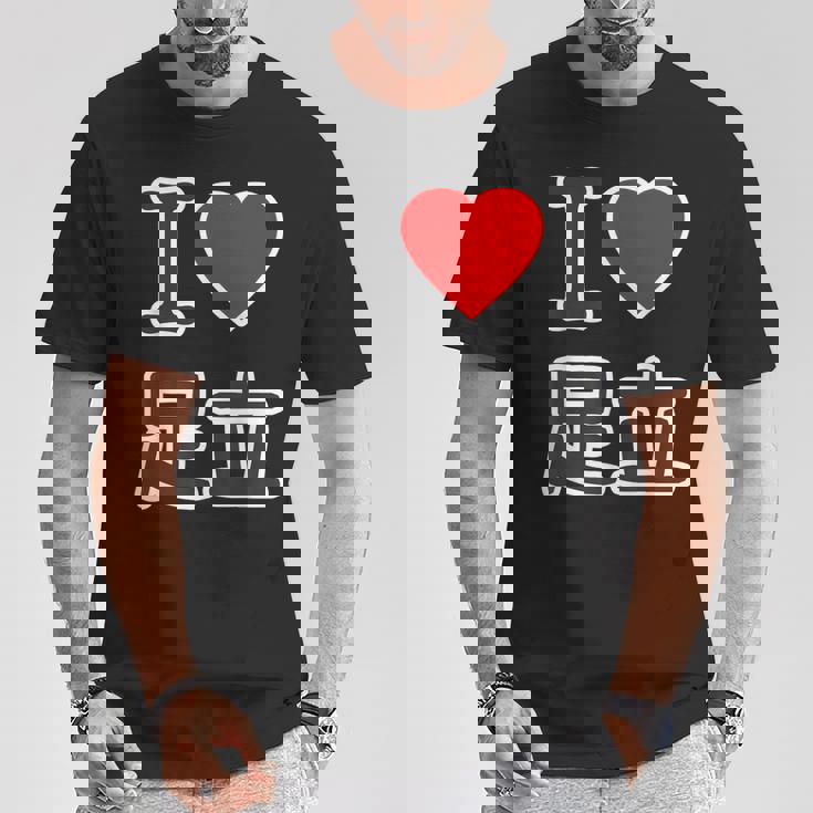 アイラブ・足立（I Love ハート）ビッグ 大きな文字【23区・東京都】ジモティ 地元愛 お土産 面白い Tシャツ 面白い贈り物