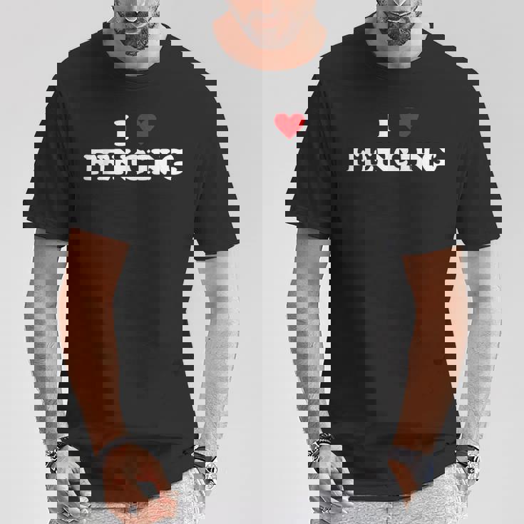 アイ・ハート・フェンサー-アイ・ラブ・フェンシング Tシャツ 面白い贈り物