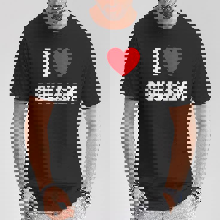 アイ・ラブ・グアム Tシャツ 面白い贈り物