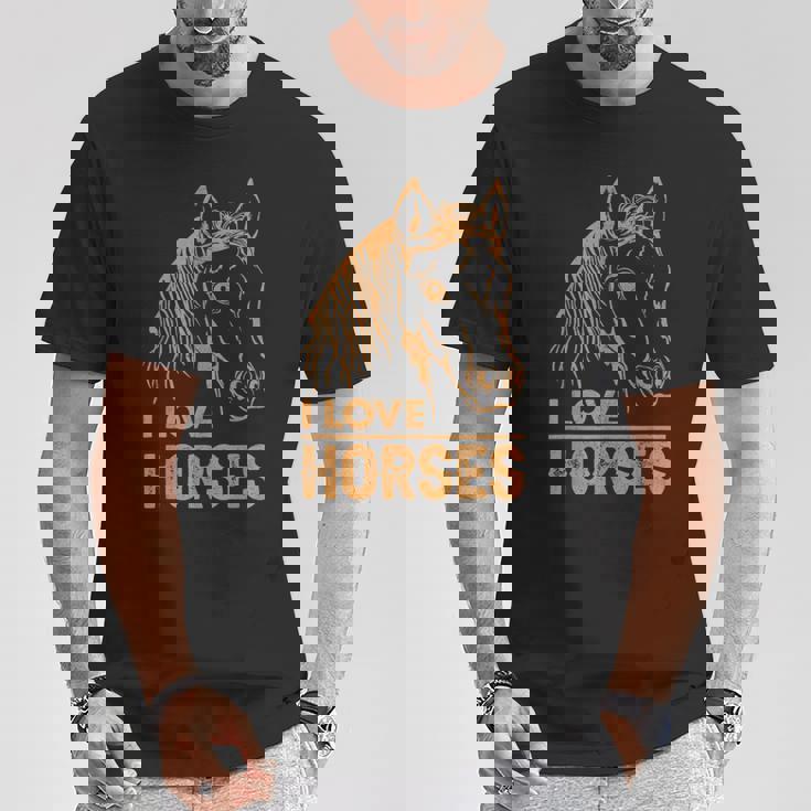 アイ・ラブ・ホース Tシャツ 面白い贈り物