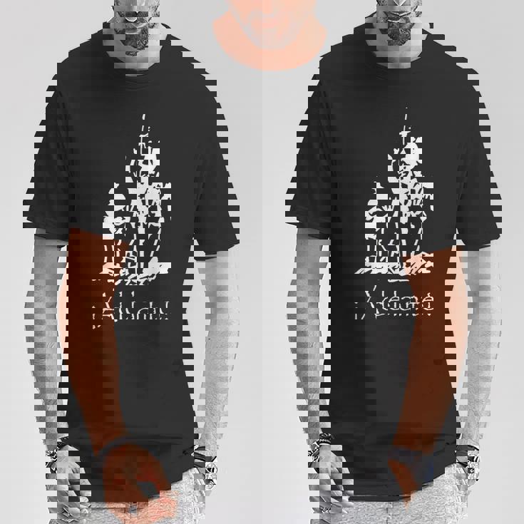 アデランテ ドン・キホーテ サンチョ・パンザ Tシャツ 面白い贈り物