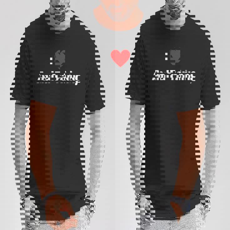 アナルトレーニングが大好き Tシャツ 面白い贈り物