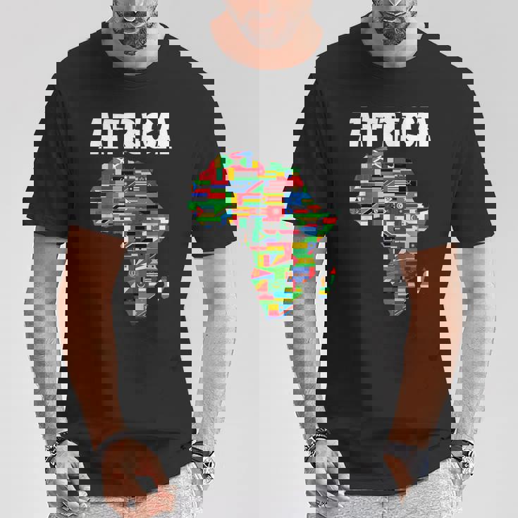 アフリカtシャツ 誇り高きアフリカ国旗大陸愛 Tシャツ 面白い贈り物