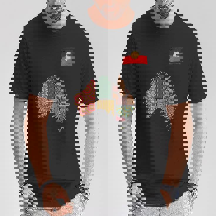 アボリジニ・アート・オーストラリア Tシャツ 面白い贈り物