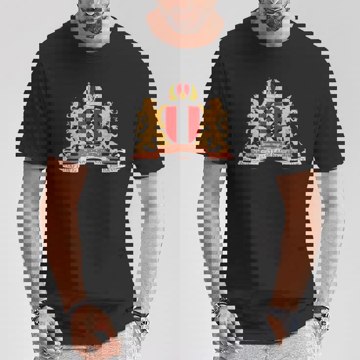 アムステルダム 紋章tシャツ ホリデーターベルギフト Tシャツ 面白い贈り物