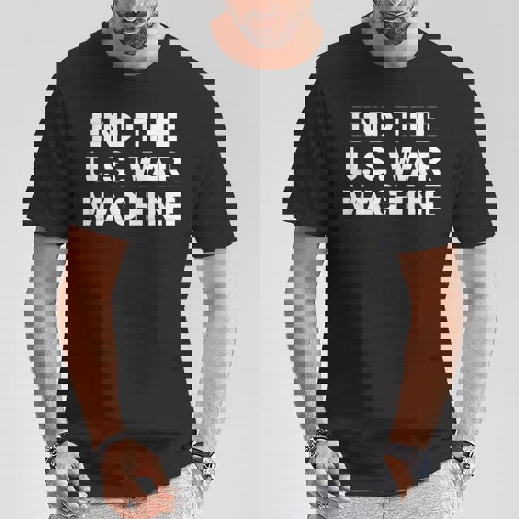 アメリカ戦争機械反戦平和抗議を終わらせよう。 Tシャツ 面白い贈り物