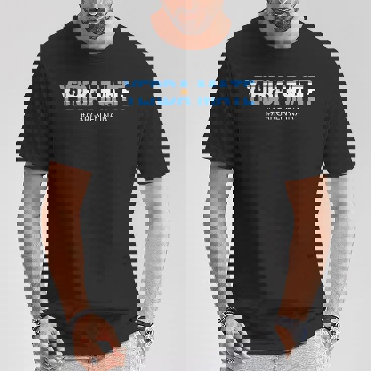 アルゼンチン アルゼンチン国旗 メンズ レディース Camisa Té Yerba Mate Tシャツ 面白い贈り物