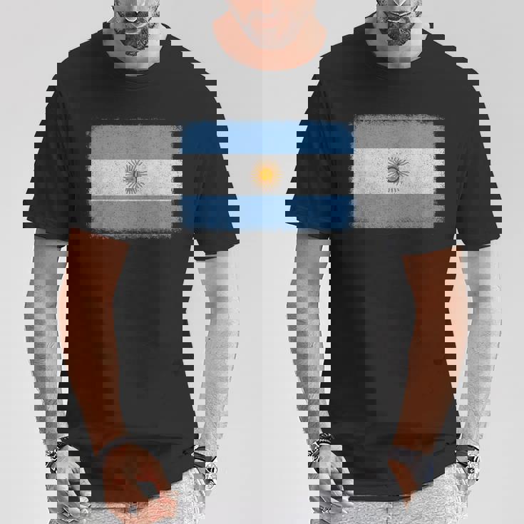 アルゼンチン国旗グラフィック メンズ レディース キッズ Tシャツ 面白い贈り物