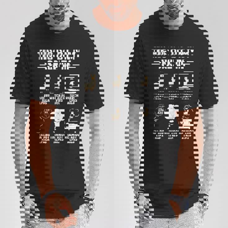 アルパカ ファンキーパー おもしろアルパカ 長袖tシャツ Tシャツ 面白い贈り物