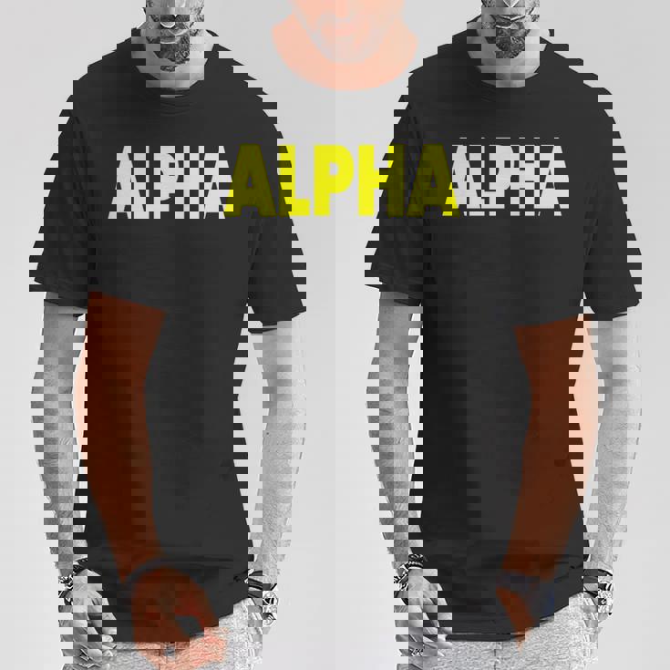 アルファ 長袖tシャツ Tシャツ 面白い贈り物