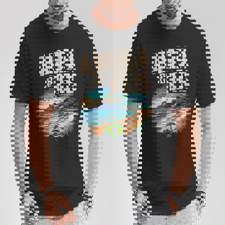 アングラ ドス レイス ブラジル シティ 旅行 旅 Tシャツ 面白い贈り物