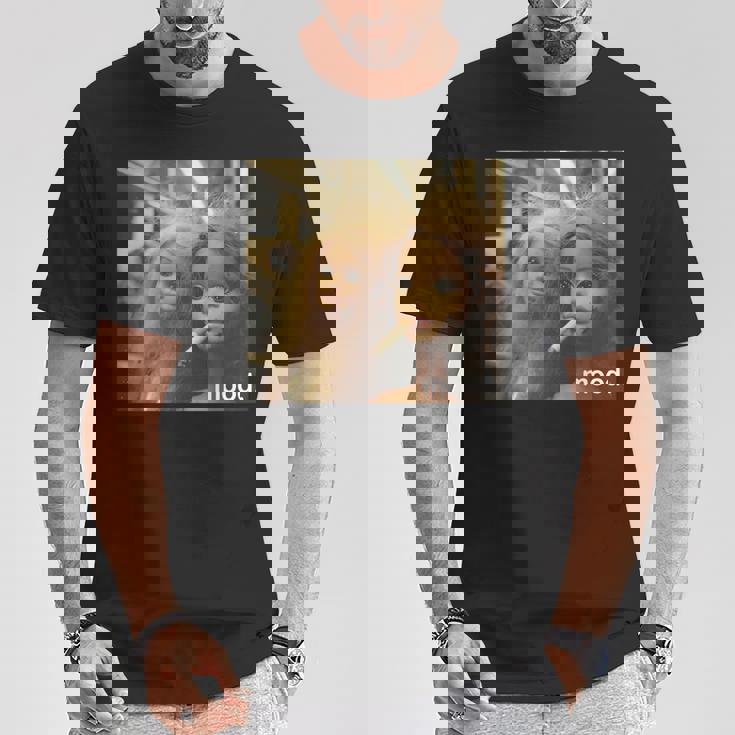 アンティーク調のドールフェイスミーム 長袖tシャツ Tシャツ 面白い贈り物