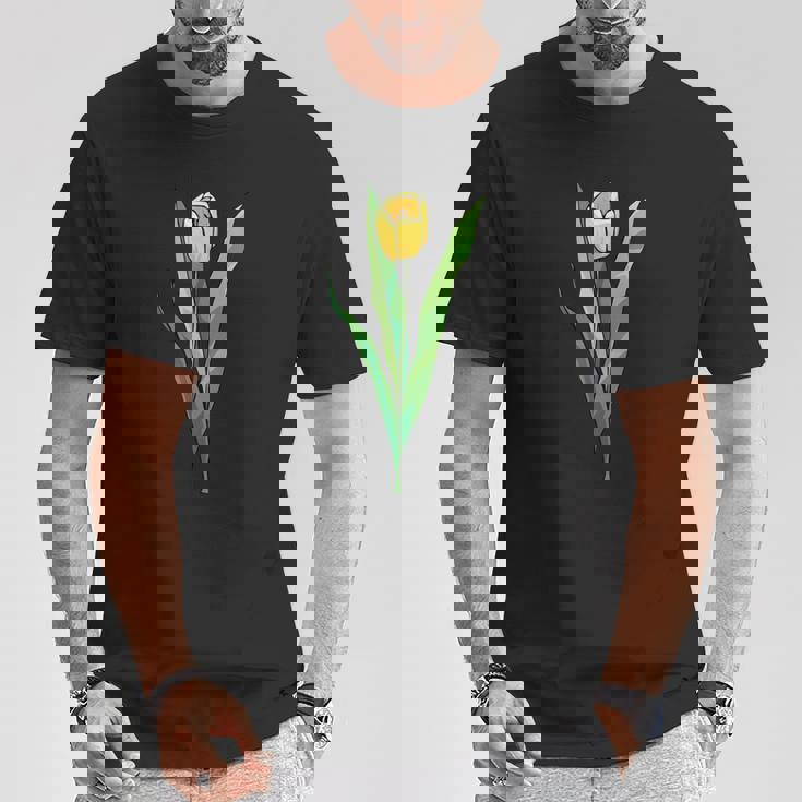 イエローチューリップ Tシャツ 面白い贈り物