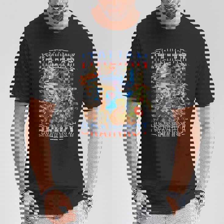 イタリア 脳 ロット 面白い イタリア 脳 ロット ミーム Tシャツ 面白い贈り物