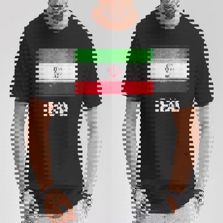 イラン国旗tシャツ Tシャツ 面白い贈り物