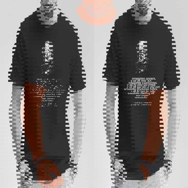 ウィンストン・チャーチル Wehall Neverurrender 引用 Tシャツ 面白い贈り物