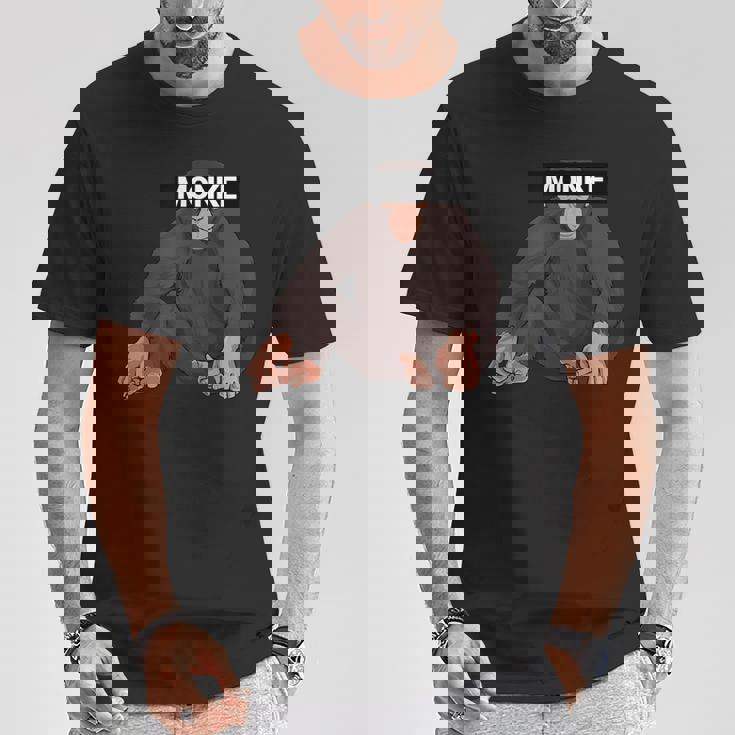 エステティック・モンク・ミーム・ファニー・モンキー・ラバー Tシャツ 面白い贈り物