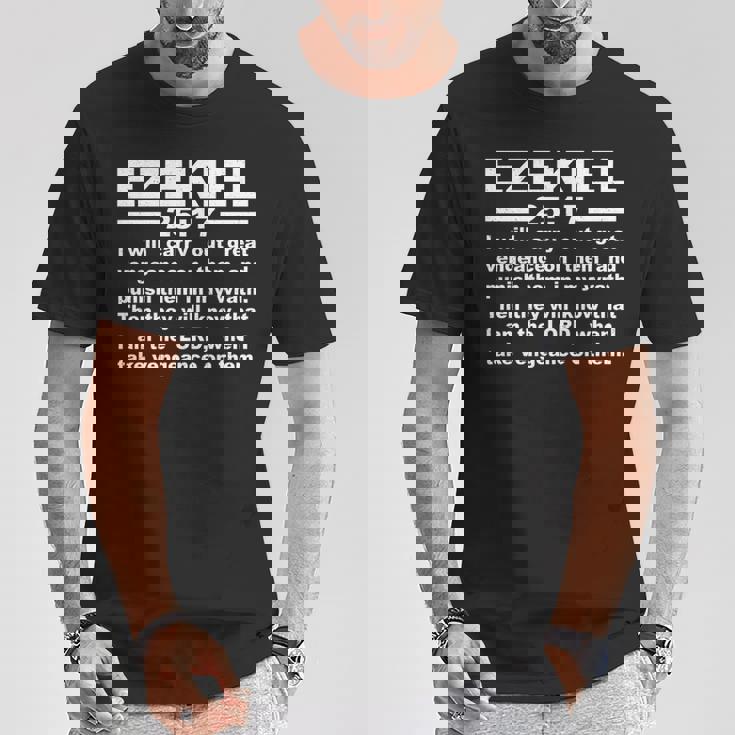 エゼキエル書第25章17節 長袖tシャツ Tシャツ 面白い贈り物