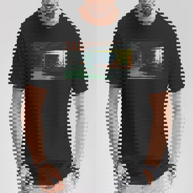 エドワードホッパーのナイトホークス 長袖tシャツ Tシャツ 面白い贈り物