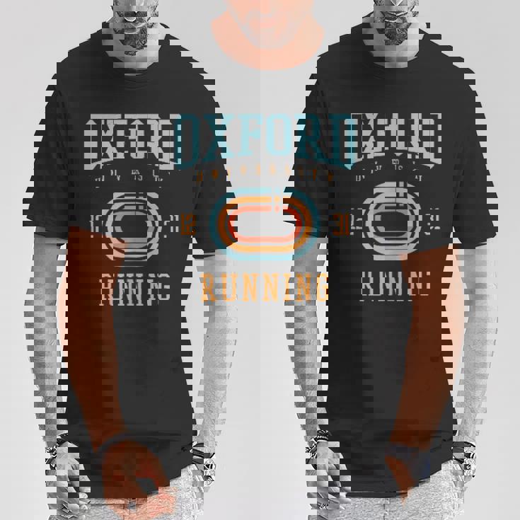 オックスフォード大学ランニング大学アカデミックスポーツpafi862。 Tシャツ 面白い贈り物
