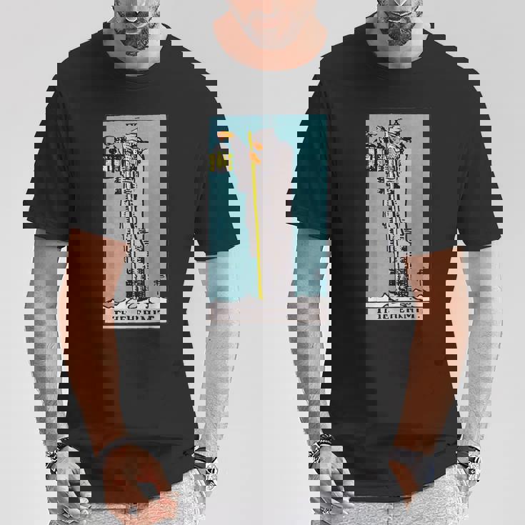 オリジナルのrider Waite Deckからの隠者ビンテージタロットカード Tシャツ 面白い贈り物