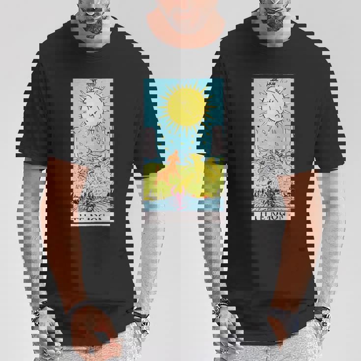 オリジナルのrider Waite Deckのムーンヴィンテージタロットカード。 長袖tシャツ Tシャツ 面白い贈り物