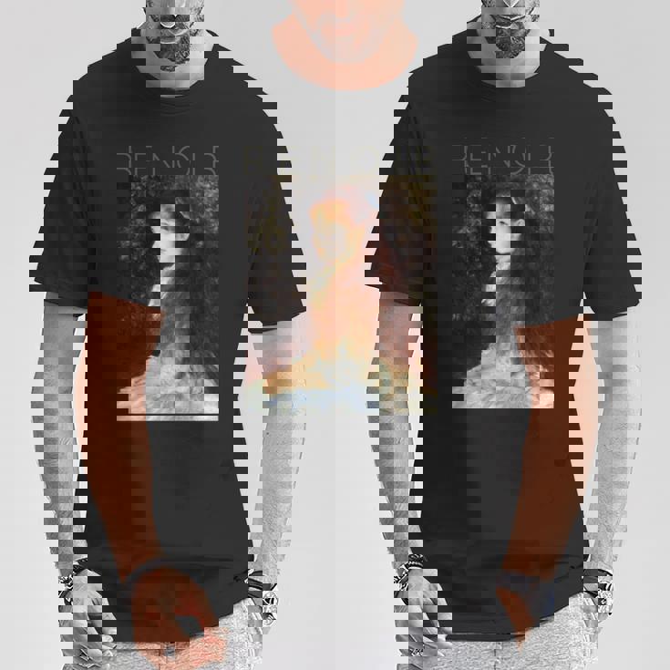 オーギュストルノワール-マドモアゼルダンヴェルの肖像 長袖tシャツ Tシャツ 面白い贈り物