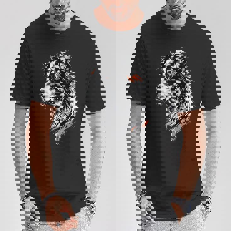 オーストラリアン・シェパード・ドッグ愛好家はオージー・シェパードを愛する Tシャツ 面白い贈り物