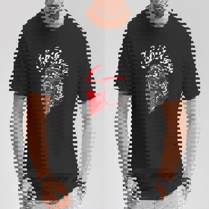 オートバイ カフェレーサー モータースポーツギフト 長袖tシャツ Tシャツ 面白い贈り物