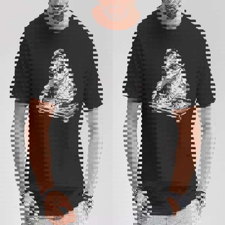 カエル 音楽 Dj 音楽プロデューサー ターンテーブル Dj カエル ビートメーカー Tシャツ 面白い贈り物