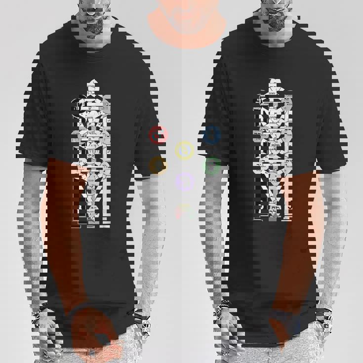カバラの生命の樹図 Tシャツ 面白い贈り物