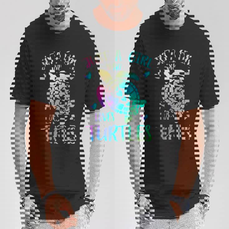 カメが大好きなただの女の子 かわいいパステルカメ Tシャツ 面白い贈り物