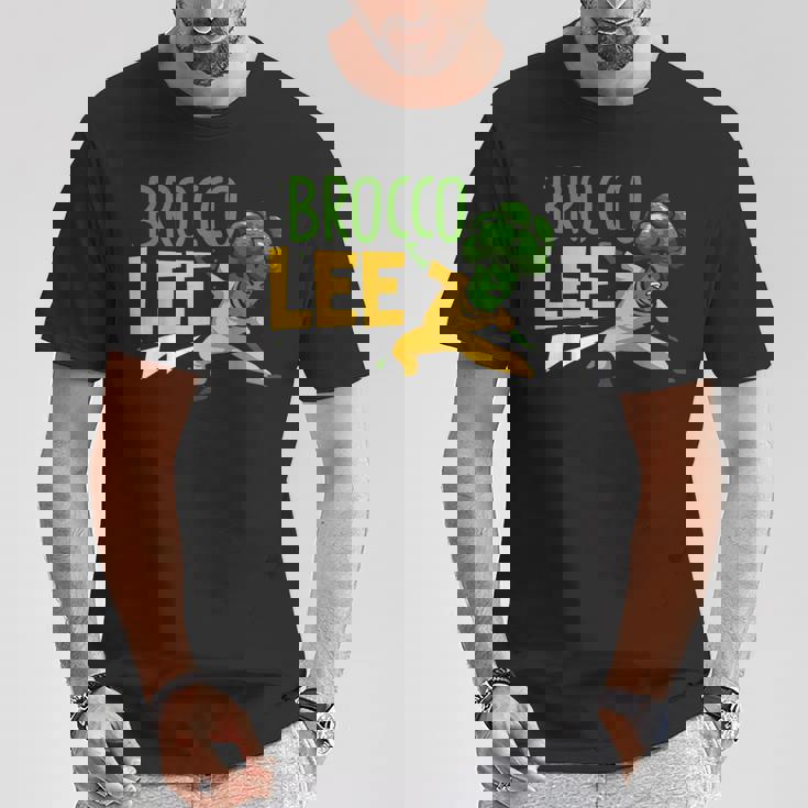 カンフー ブロッコリー ブロッコリー ビーガン 野菜 Tシャツ 面白い贈り物