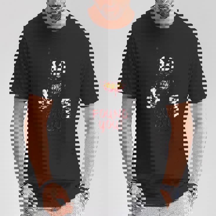 カートゥーン キャット 不気味なホラー トリック・オア・トリート 長袖tシャツ Tシャツ 面白い贈り物