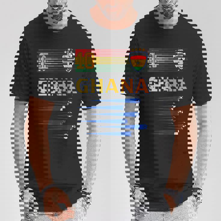 ガーナ サッカージャージ ガーナ国旗 サッカー愛好家 Tシャツ 面白い贈り物