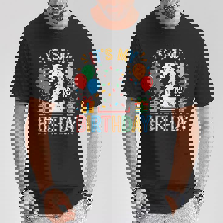 キッズ キッズ 2 歳の誕生日シャツ 男の子 幼児 2 人 2 歳の誕生日 Tシャツ 面白い贈り物