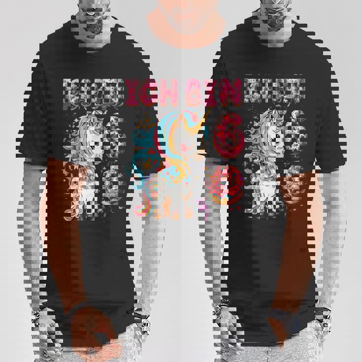 キッズ Kinder Ich Binchon 6 誕生日 ユニコーン 6歳 Tシャツ 面白い贈り物